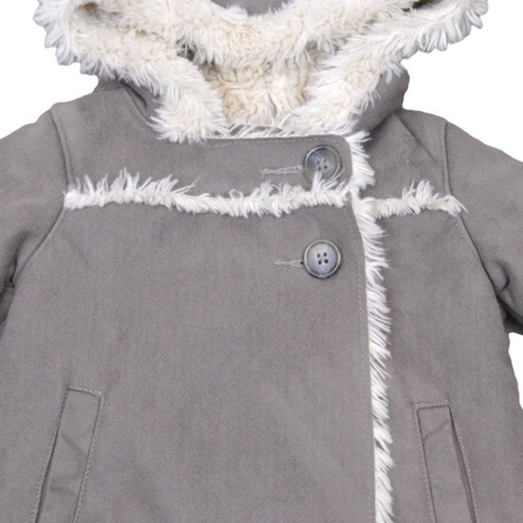 Baby GAP 18-24 Months Faux Suede 2-Button Sherpa Lined Jacket/Coat - Picture 2 of 9